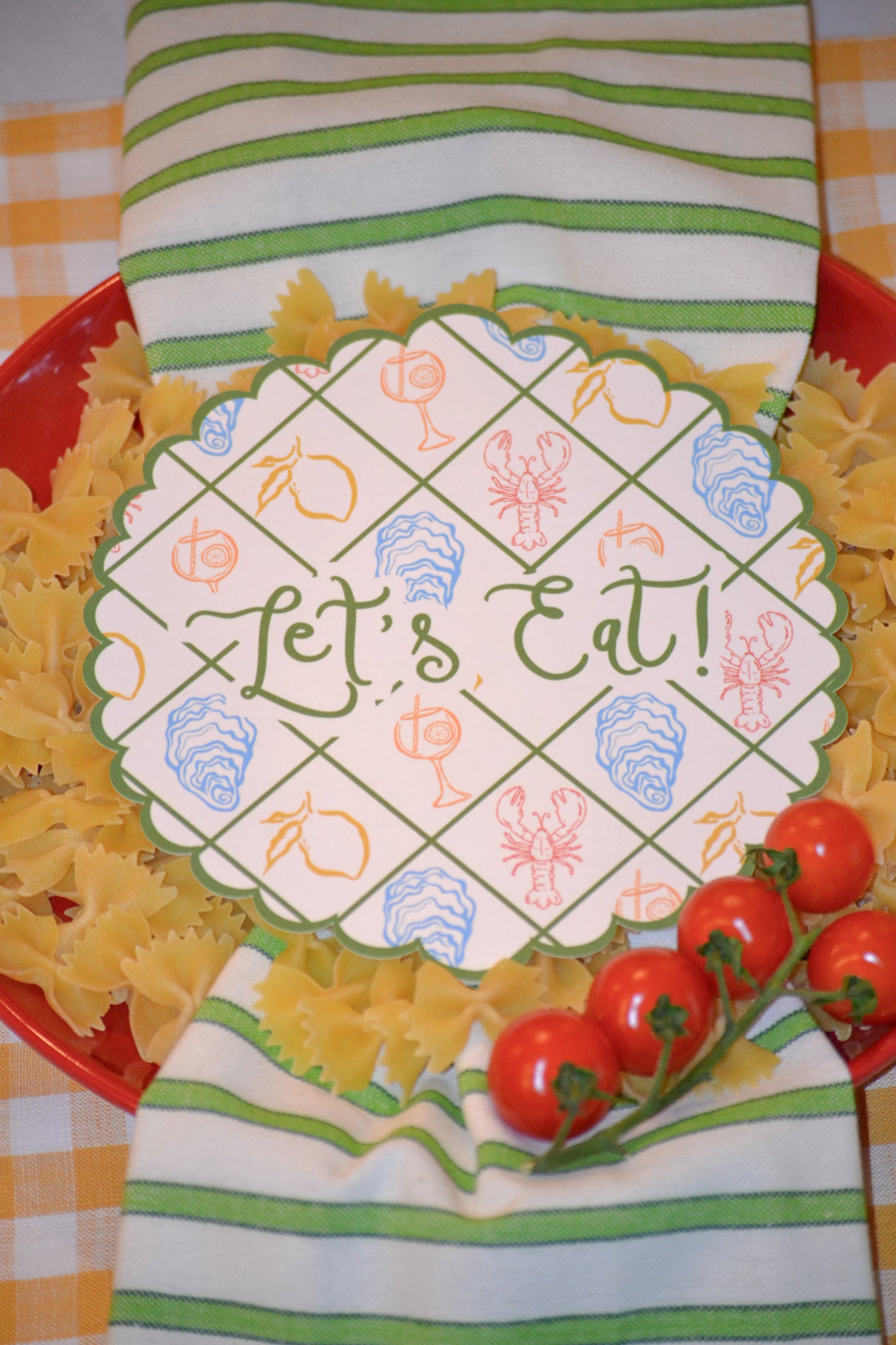 Seasonal Summer Plate Round Set